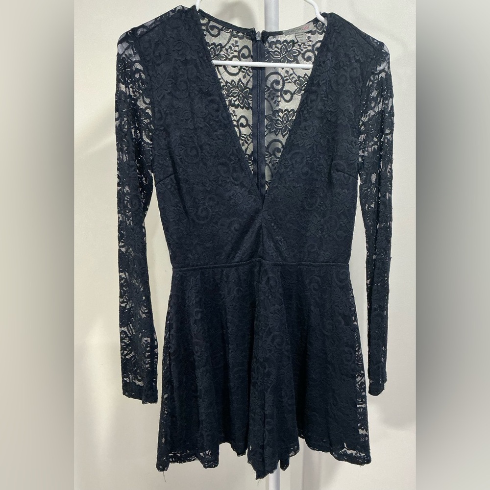 Chic Black Lace Jumpsuit